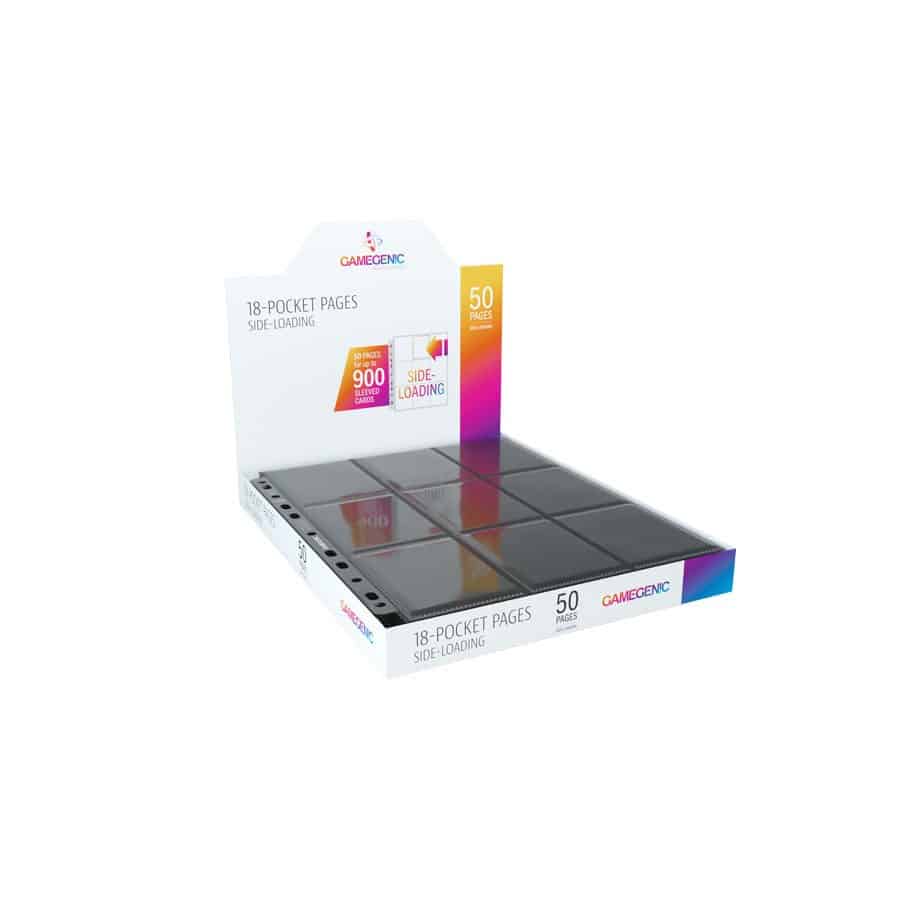 Gamegenic Black 18-Pocket Side-Loading Pages 50ct image 0